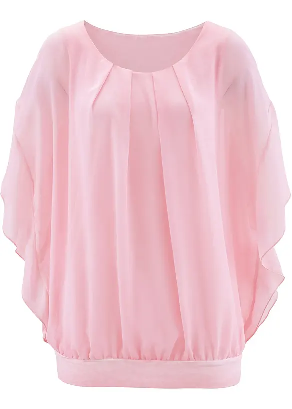 Chiffon blouse met ondershirt, bonprix