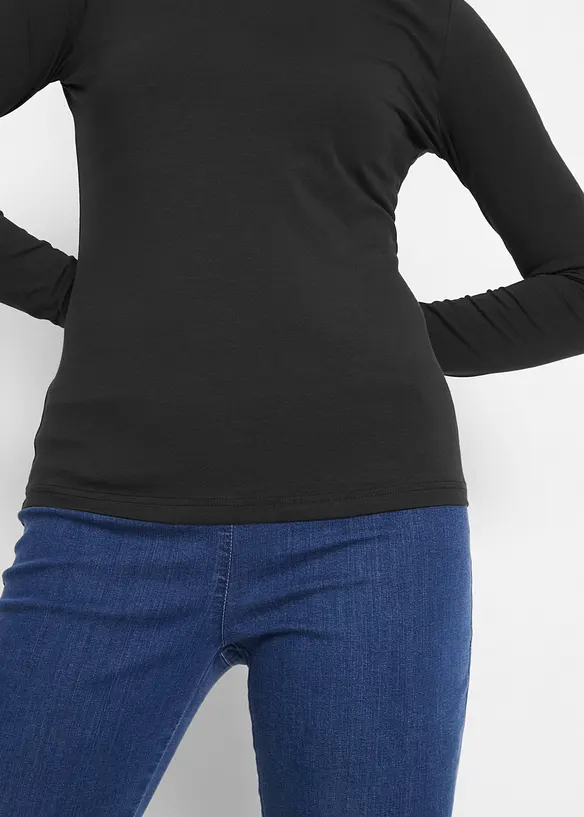 Longsleeve met col, bonprix