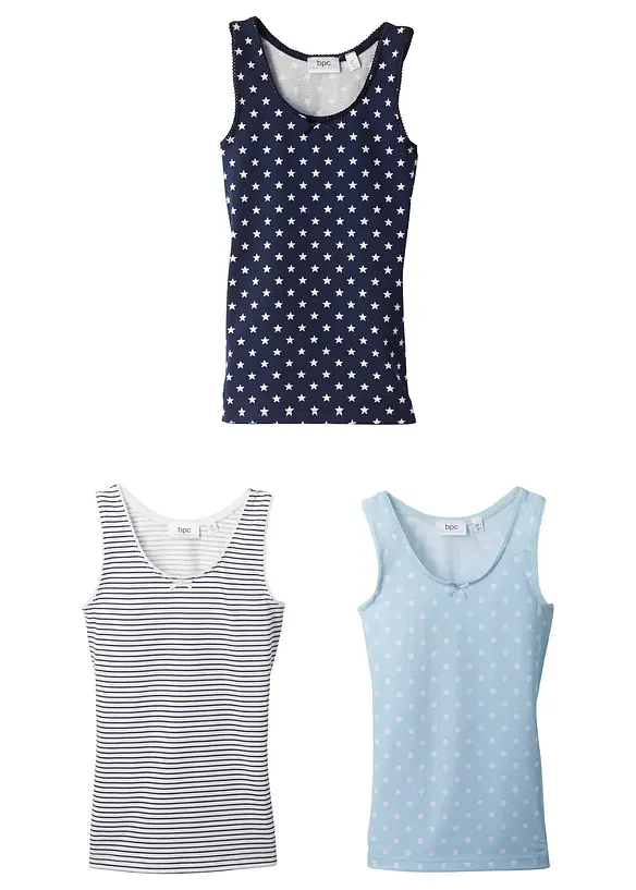 Hemd met zacht katoen (set van 3), bonprix