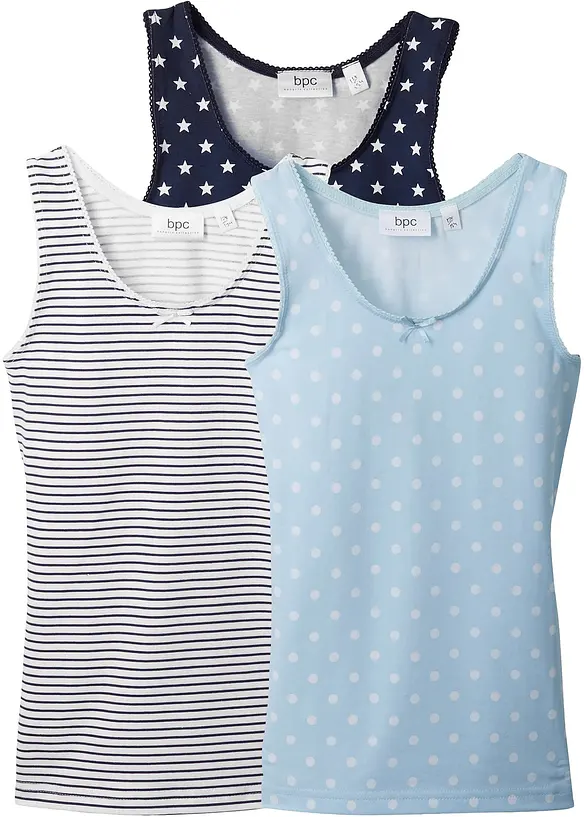 Hemd met zacht katoen (set van 3), bonprix