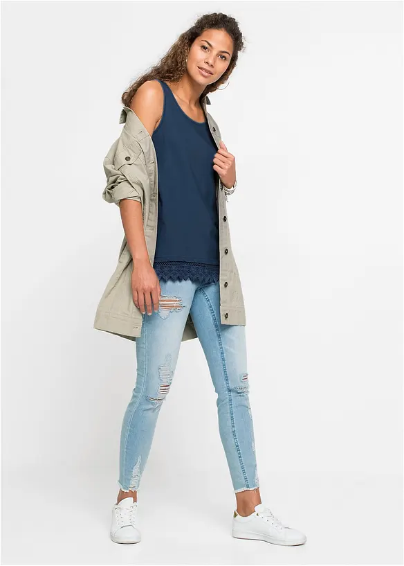 Top met kant (set van 2), bonprix