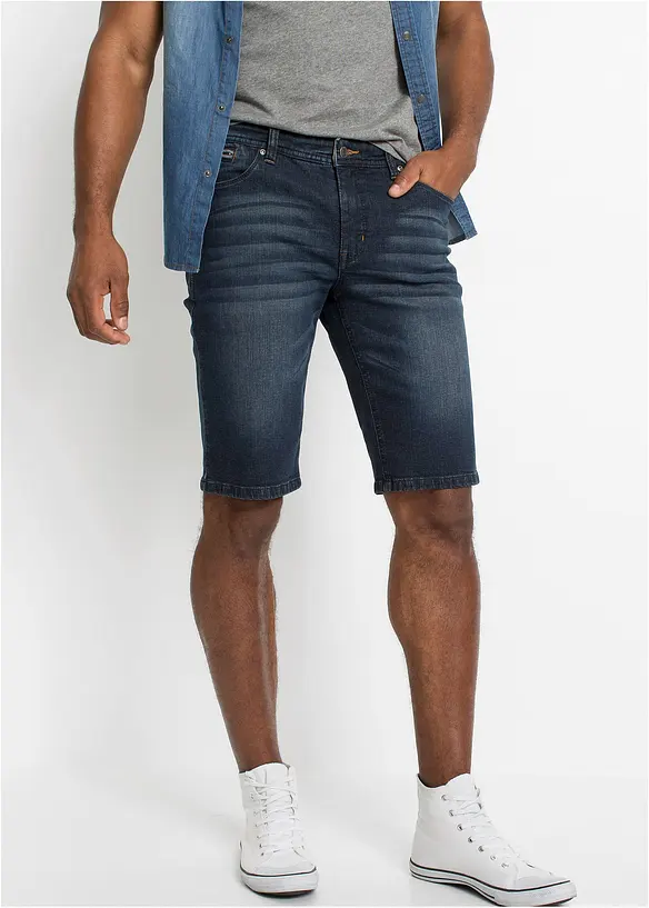 Stretch jeans bermuda, slim fit, bonprix