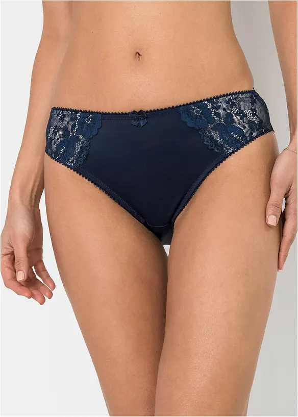 Slip met subtiel kant (set van 2), bonprix