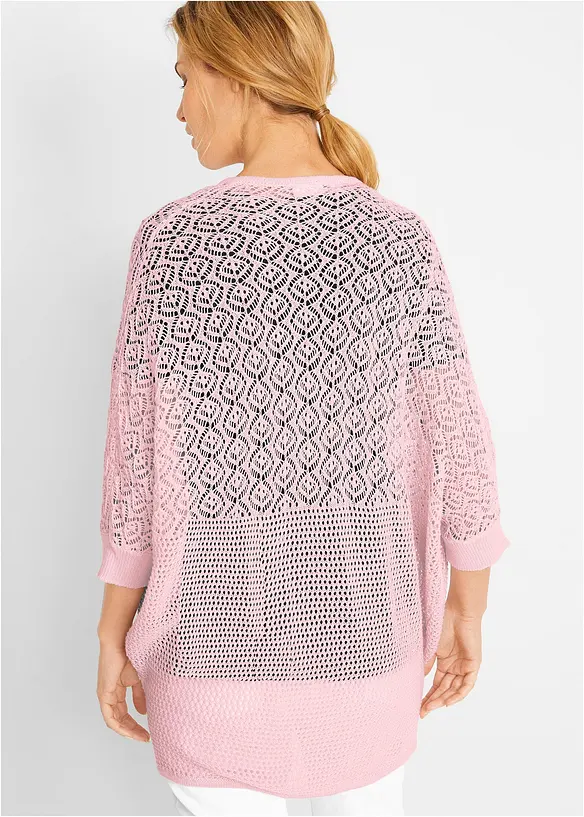 Lang ajour vest, bonprix