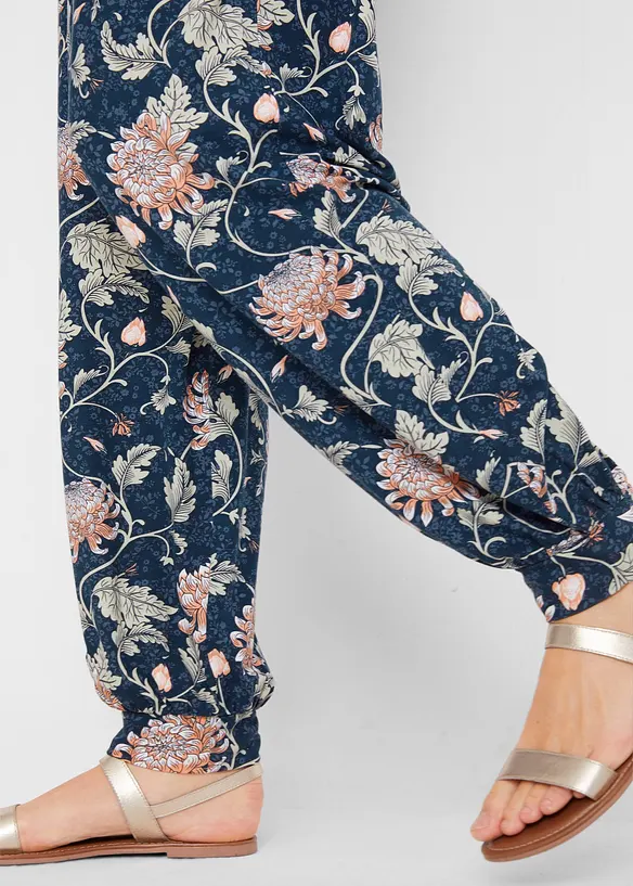 Jersey harembroek met comfortband, loose fit, bonprix