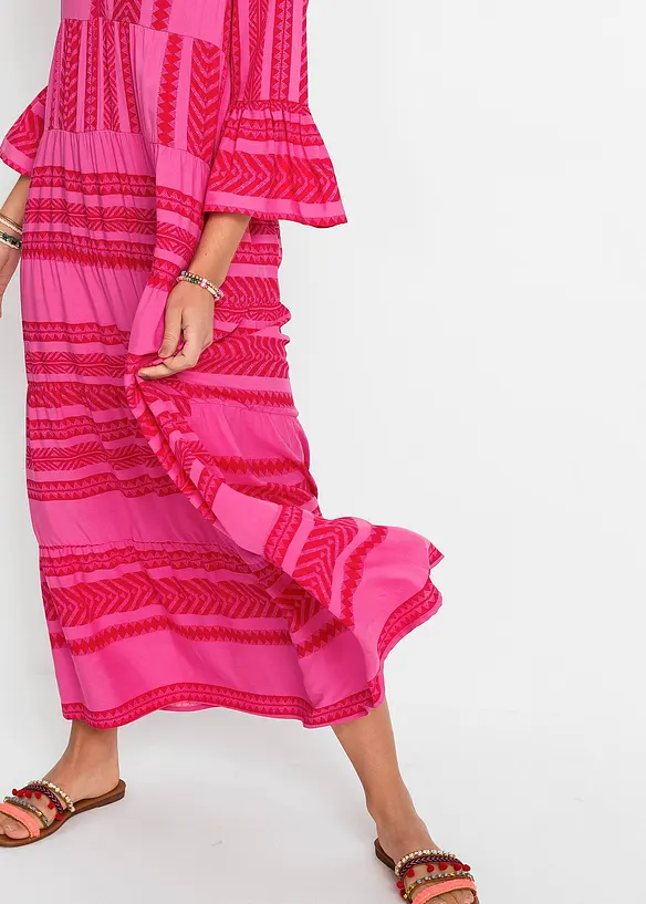 Maxi jurk van soepele viscose, bonprix