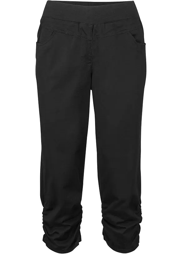 Capri broek van katoenmix met comfortband, bonprix