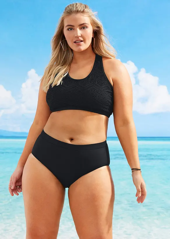 Bralette bikinitop van kant, bonprix