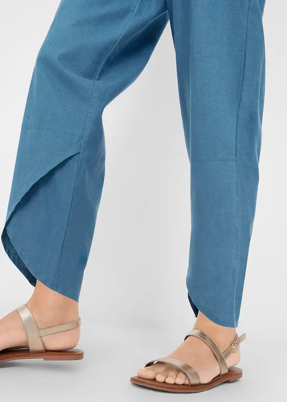 3/4 broek in een lichte linnenmix, bonprix