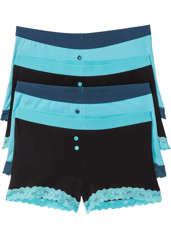 Dames boxer (set van 4), bonprix