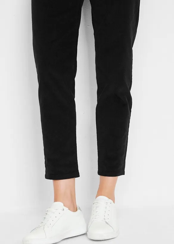 Corduroy broek met comfortabele tailleband, bonprix