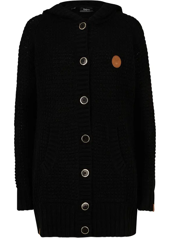 Lang vest met capuchon, bonprix