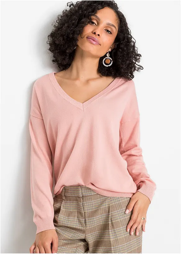 Oversized trui van een viscosemix, bonprix