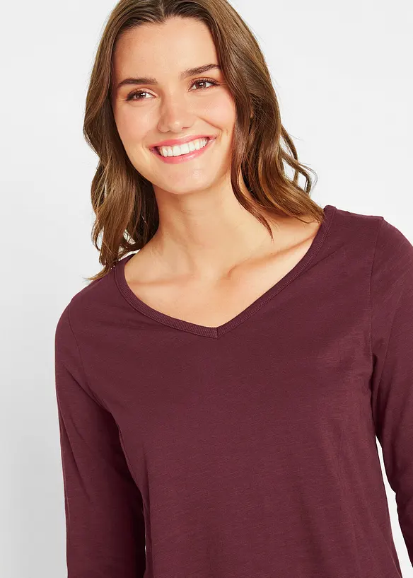 Longshirt van puur katoen, bonprix