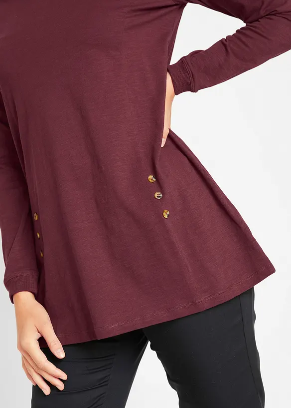 Longshirt van puur katoen, bonprix