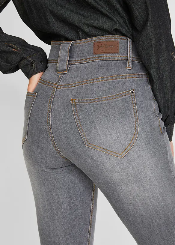 High waist comfort stretch jeans, slim fit, bonprix