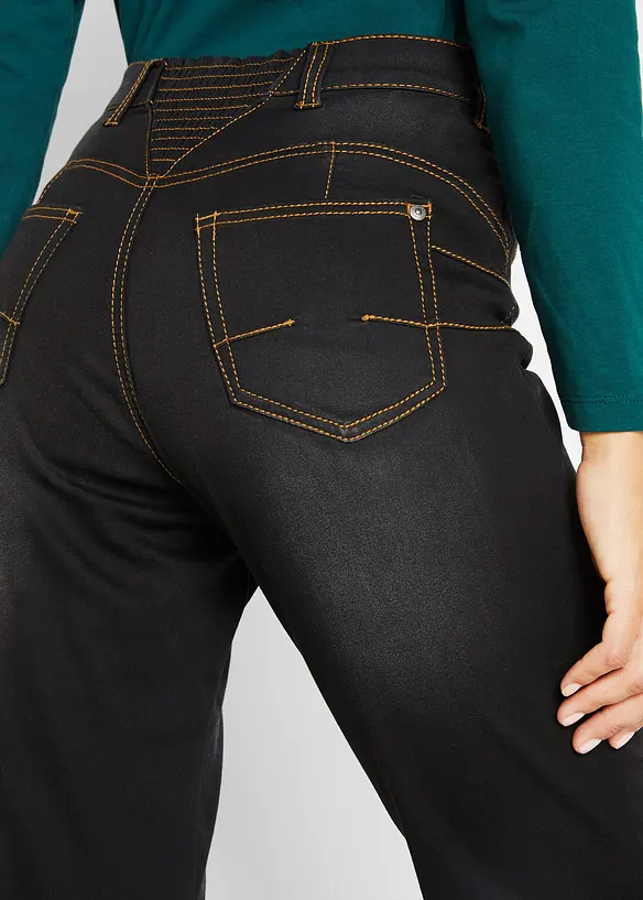 Thermojeans met push-up effect en comfortband, straight, bonprix
