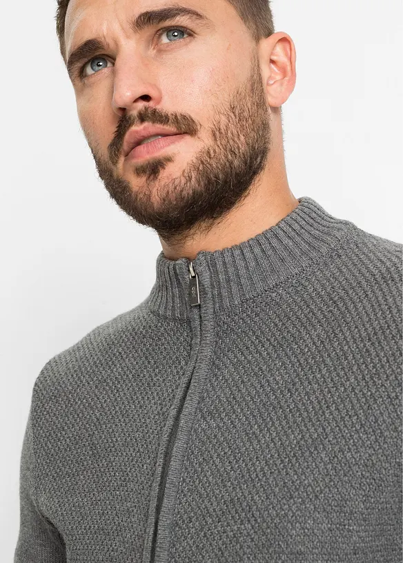 Gebreid vest van katoen, bonprix