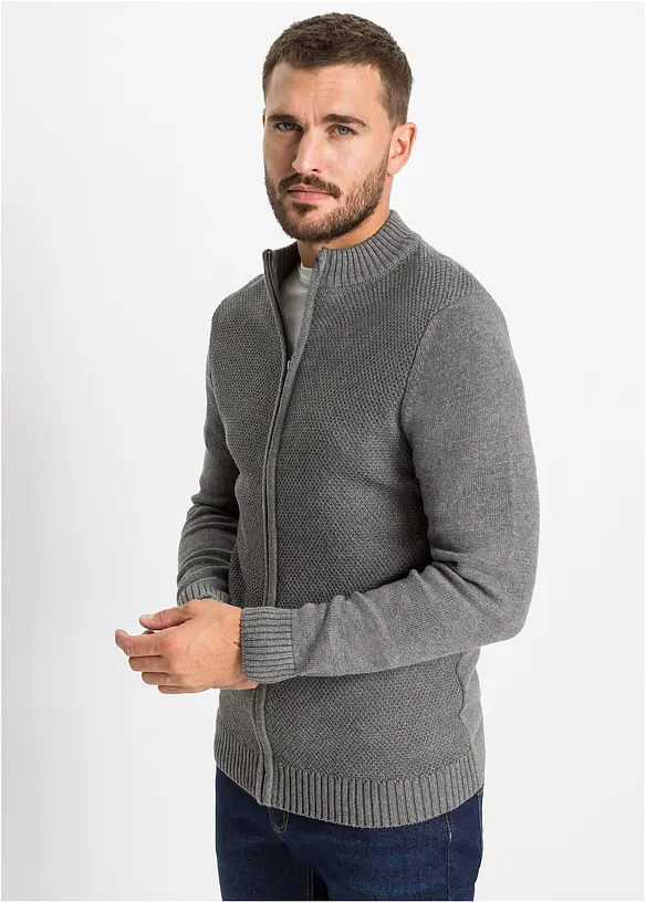 Gebreid vest van katoen, bonprix