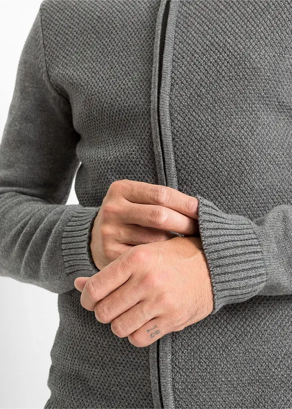 Gebreid vest van katoen, bonprix
