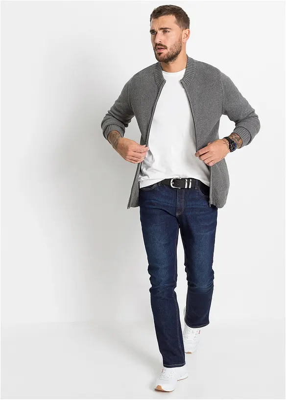 Gebreid vest van katoen, bonprix