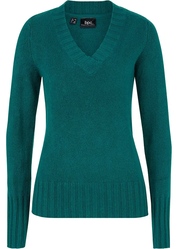 Trui met V-hals, bonprix