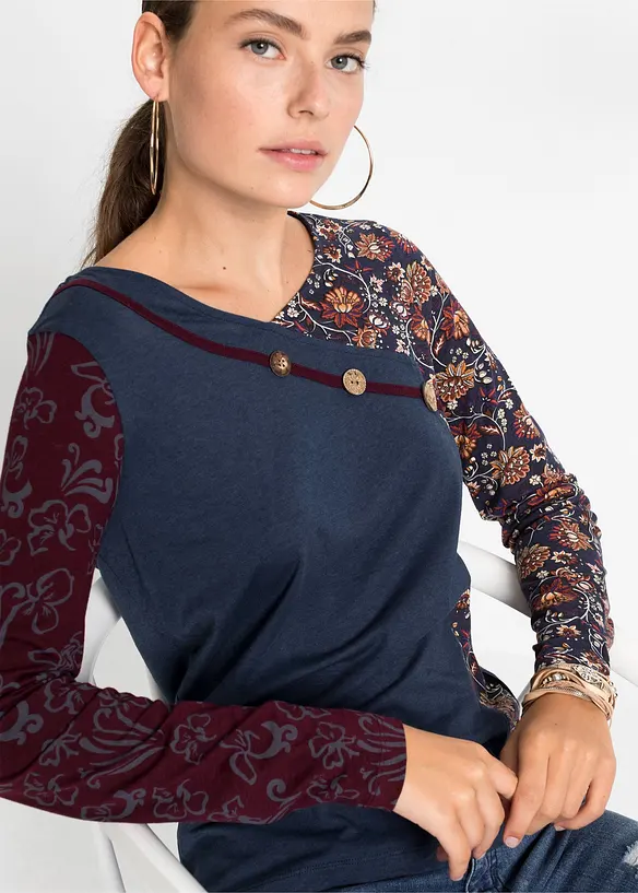 Shirt met knopen, bonprix
