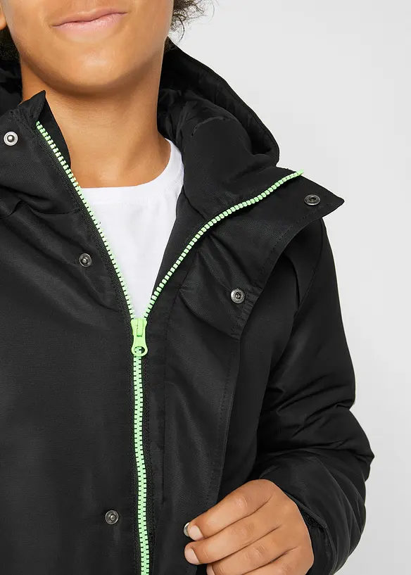 Jongens winterjas met capuchon, bonprix
