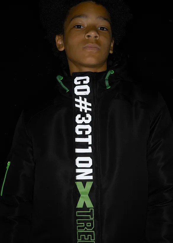 Jongens winterjas met capuchon, bonprix