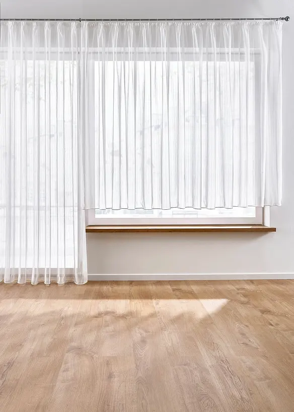 Transparant gordijn van jacquard, bonprix