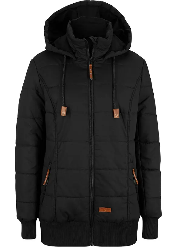 Outdoor jas met imitatieleren details, bonprix