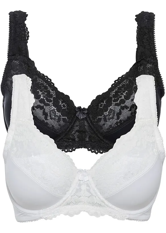 Minimizer bh met gewatteerde bandjes (set van 2), bonprix