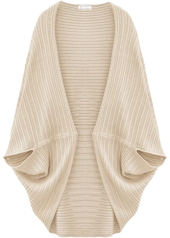 Fijn gebreide poncho, bonprix