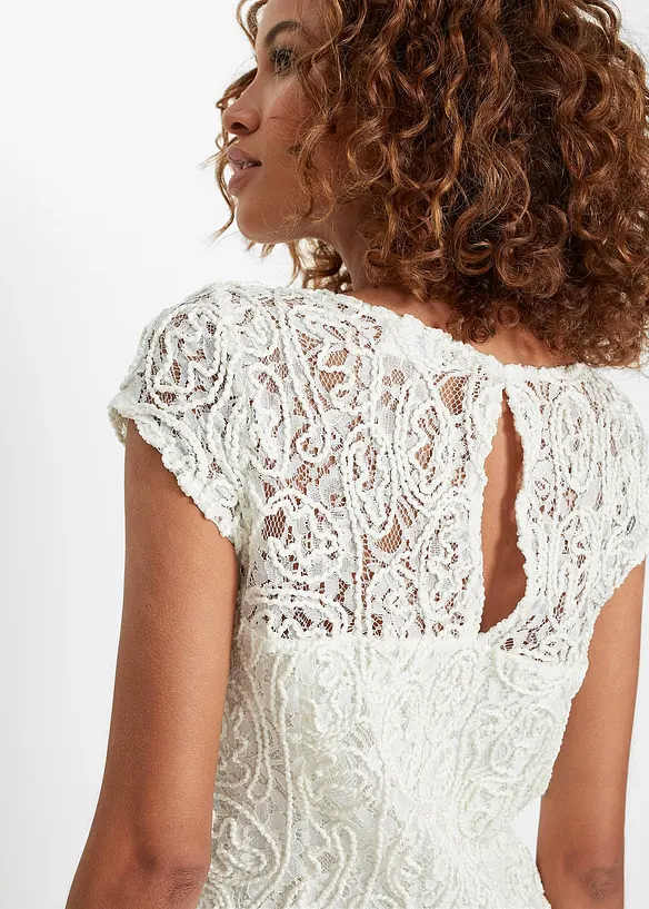Blouse van koordkant, bonprix