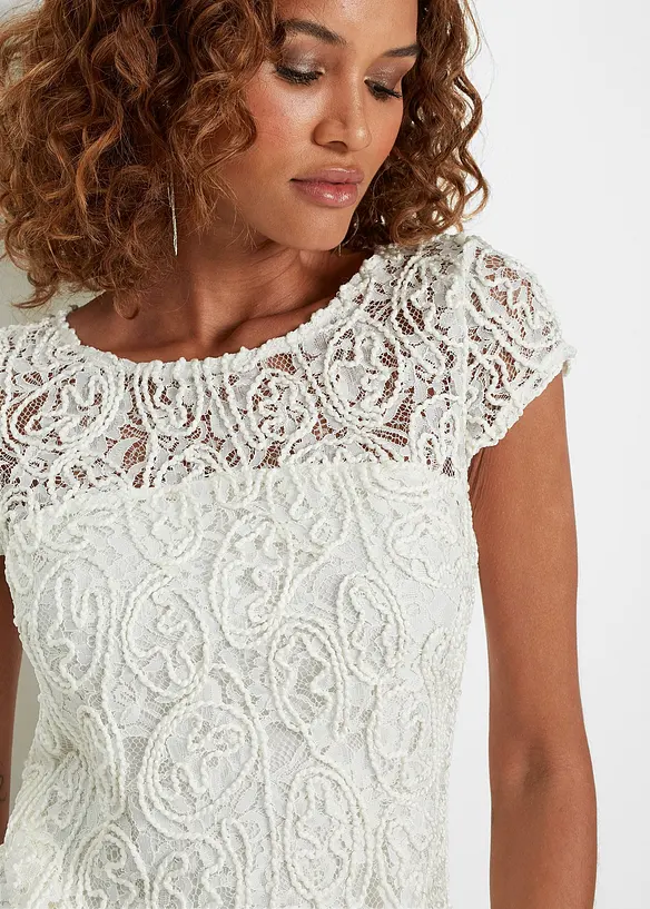 Blouse van koordkant, bonprix