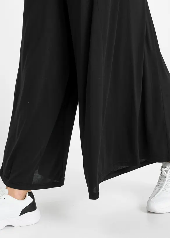 Jersey culotte met wijde pijpen, bonprix