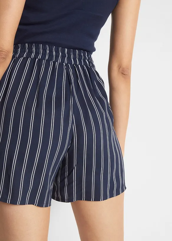 Viscose short met strikkoordjes (set van 2), bonprix