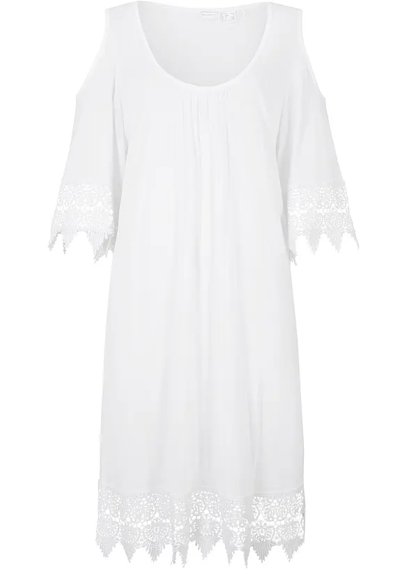 Transparante strandjurk van viscose, bonprix