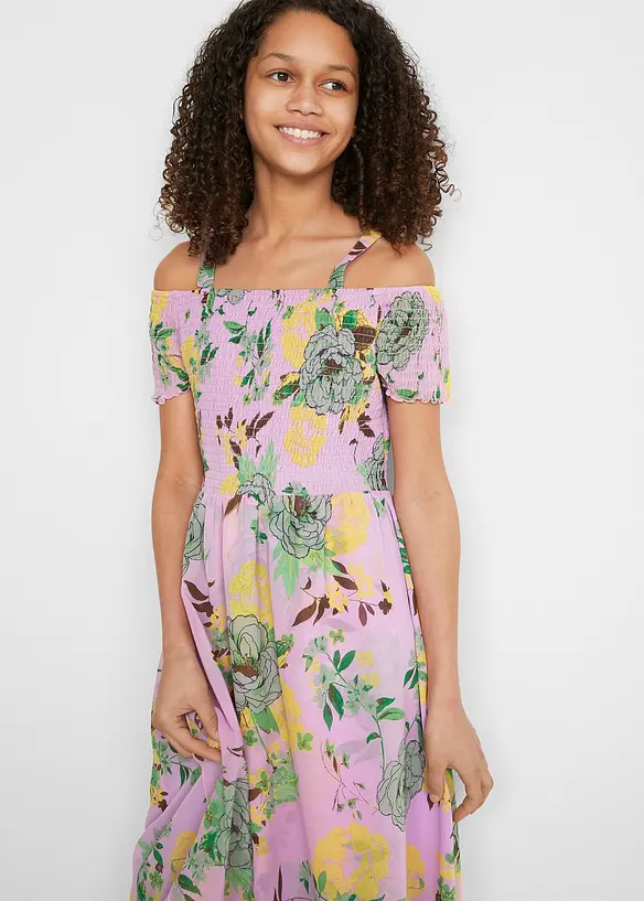 Carmen jurk met bloemenprint, bonprix