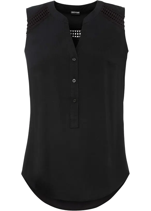Blousetop met gehaakte details, bonprix