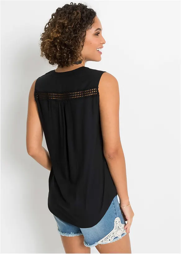 Blousetop met gehaakte details, bonprix