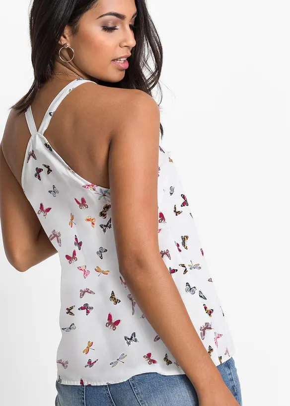 Blousetop van viscose, bonprix