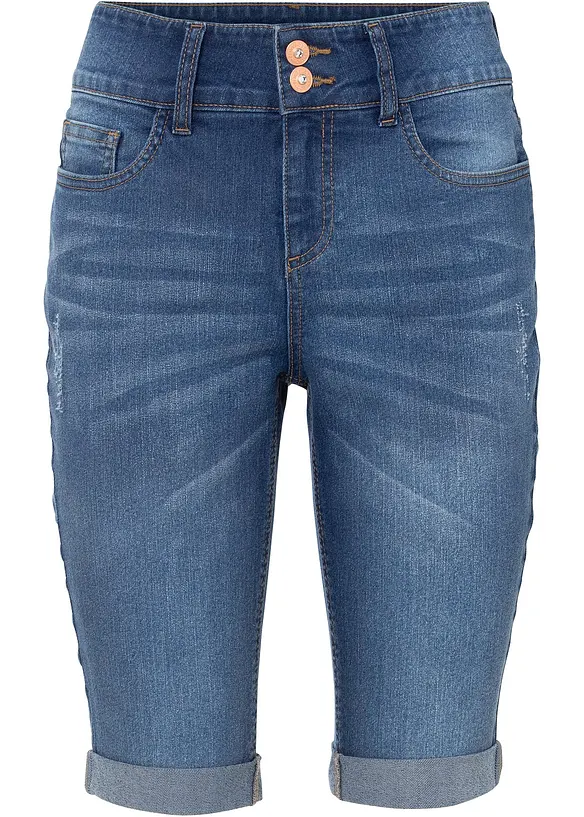 Jeans bermuda, mid waist, bonprix