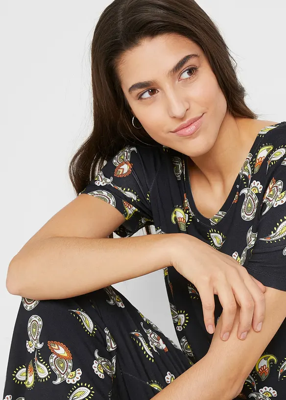 Shirt en culotte in een soepele viscosemix (2-dlg. set), bonprix