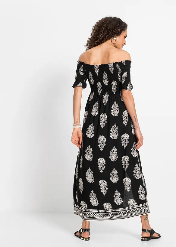 Carmen jurk van soepel viscose, bonprix