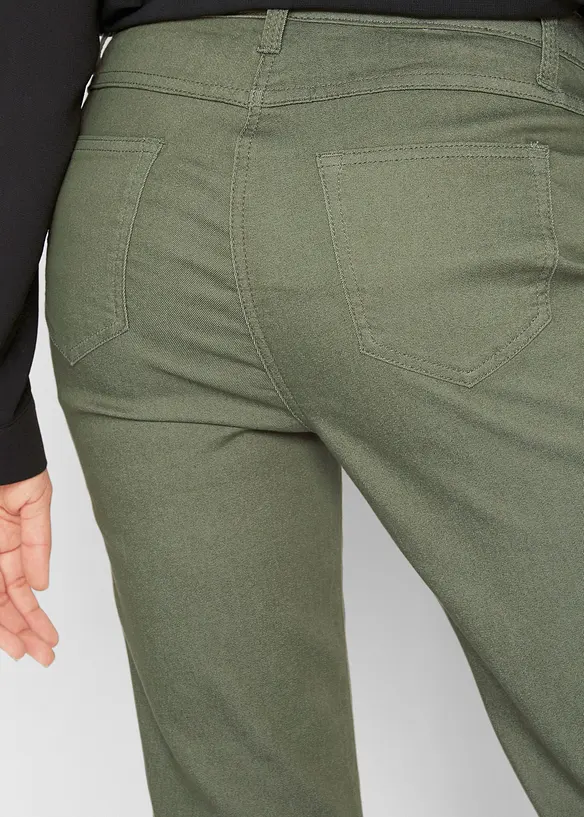 Mid waist jeans met comfortband, straight, bonprix