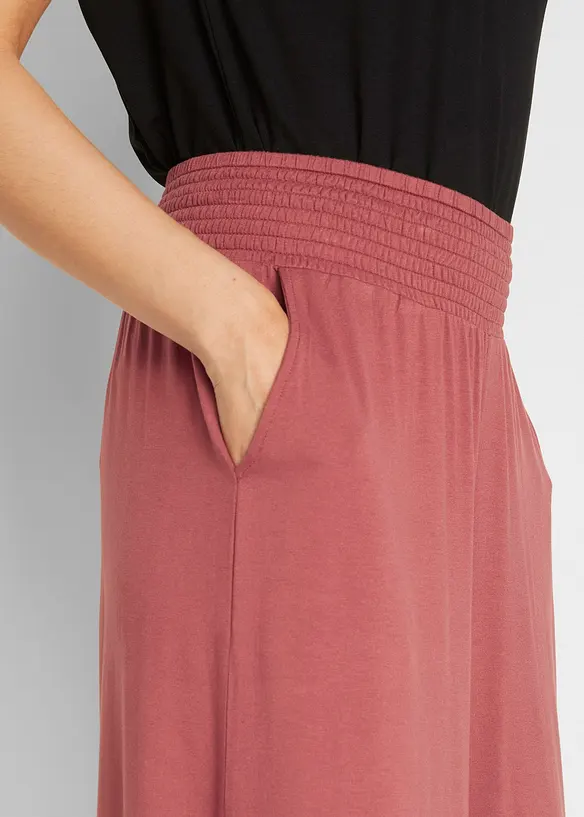 Wijde jersey bermuda in een viscosemix, bonprix