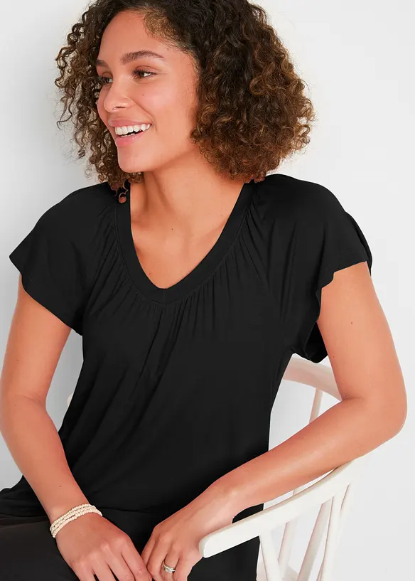 Shirt in een viscosemix, bonprix