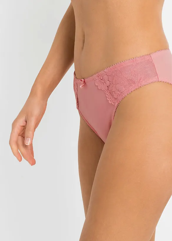 Slip met subtiel kant (set van 2), bonprix