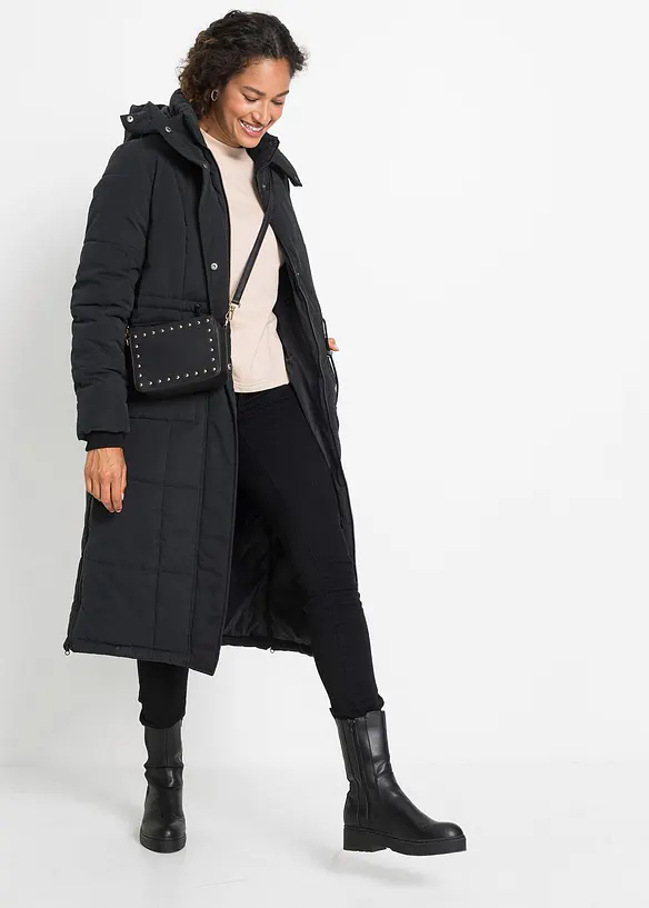 Winterjas met ritssluitingen opzij, bonprix